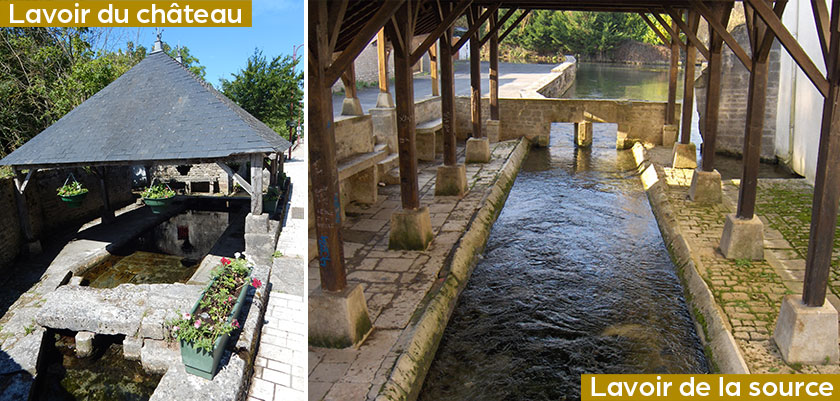 Les lavoirs à Chef-Boutonne et autour du Château de Javarzay